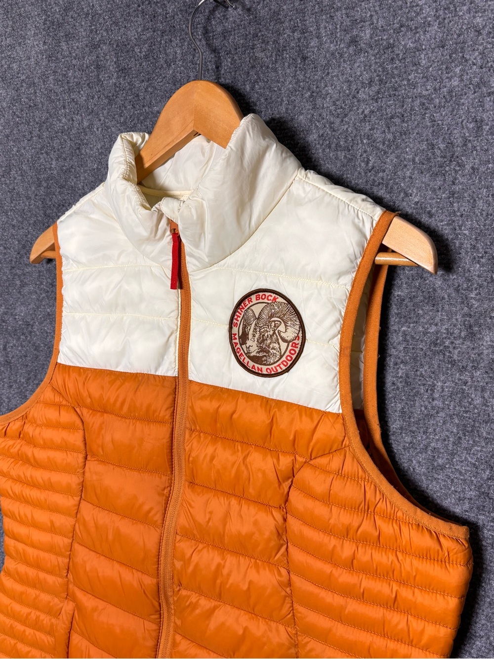Magellan Outdoors Shiner Bock puffer vest